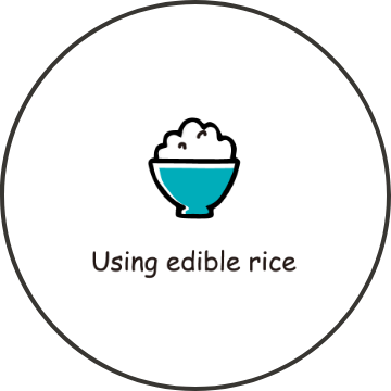 using edible rice