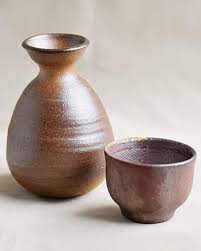 Sake bottle and Sake cup